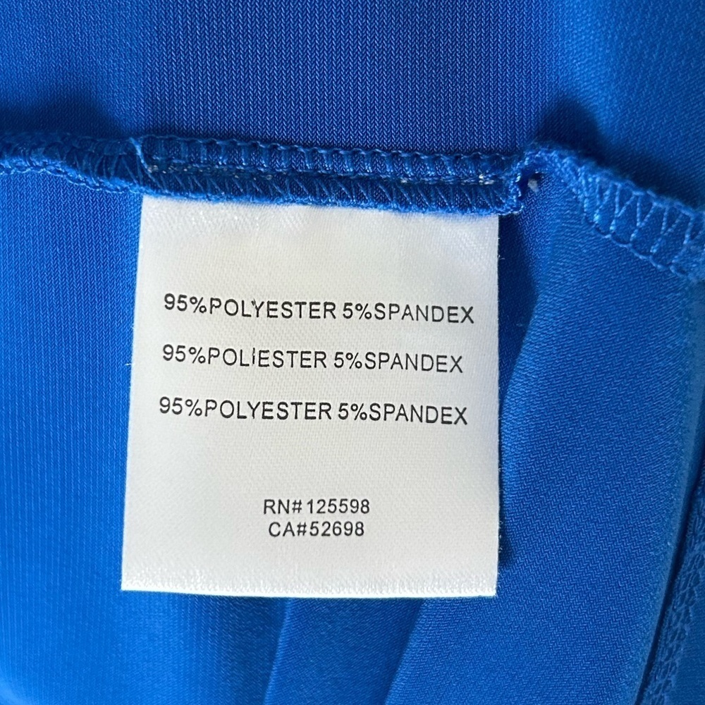 Ellen Tracy Blue Wrap Dress - Picture 11 of 12